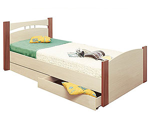 Кровать односпальная 90 с ящиком с гибким основанием